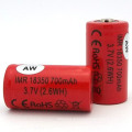 Hot Sale Universal Aw18350 700mAh 3.7V Lithium Titanate Dry Battery